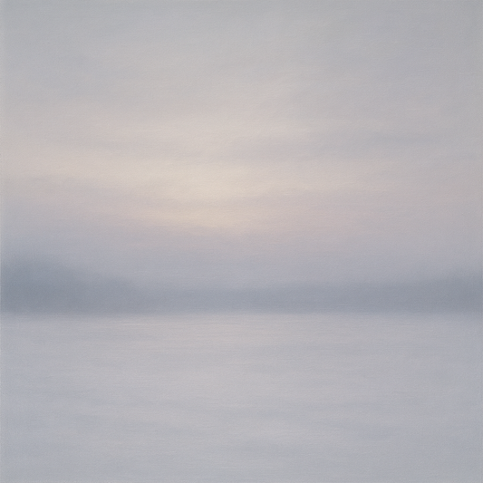 Winter Dawn Frost & Pale Silver Light No. 18 Oil Painting - View 1