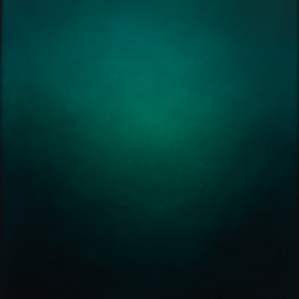 Midnight Teal & Deep Malachite Gradient No. 14 Oil Painting 100% Hand Painted Oil on Belgian Linen Canvas, Original Fine Art Wall Decor