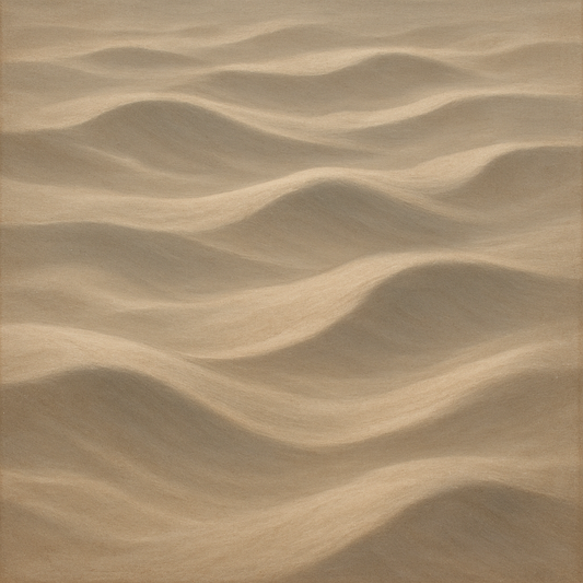 Monochrome Sand Dune Contours & Pale Slate No. 14 Oil Painting 100% Hand Painted Oil on Belgian Linen Canvas, Original Fine Art Wall Decor