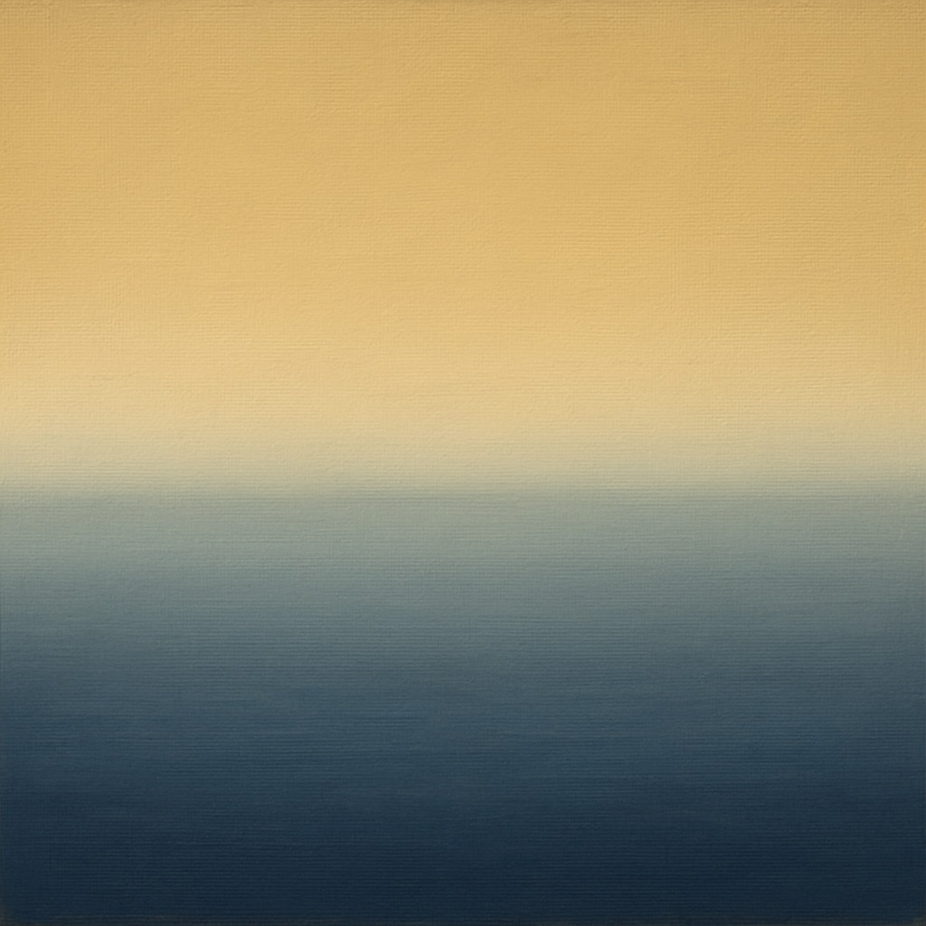 Ethereal Coastal Sea Mist No. 1 - Modern Fine Art Oil Painting - View 1