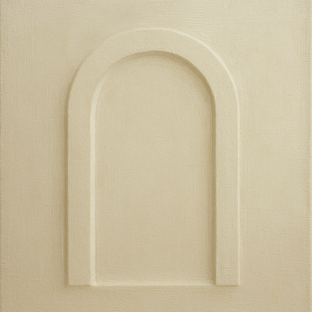 Textured Monolithic Plaster Arch No. 9 - Modern Fine Art Oil Painting - View 1