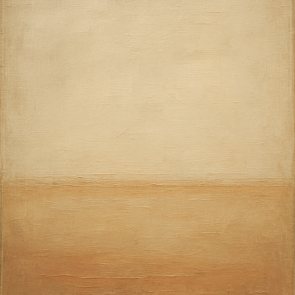 Earthy Raw Linen Texture Field No. 4 - Modern Fine Art Oil Painting - View 1