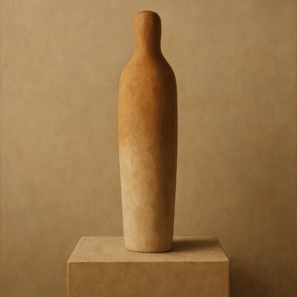 Sculpted Clay Monolith No. 7 - Modern Fine Art Oil Painting - View 1