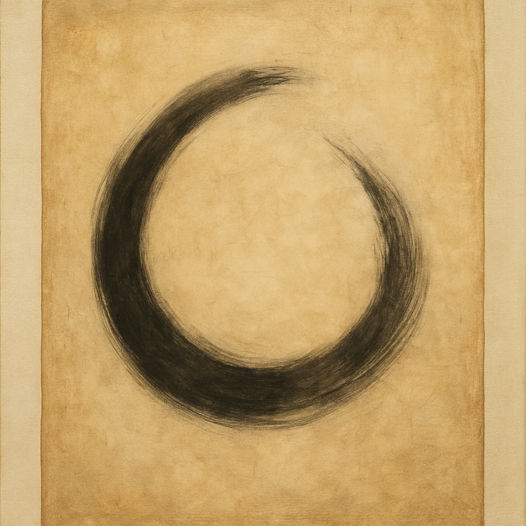 Aged Rice Paper & Charcoal Calligraphic Balance No. 14 Oil Painting 100% Hand Painted Oil on Belgian Linen Canvas, Original Fine Art Wall Decor