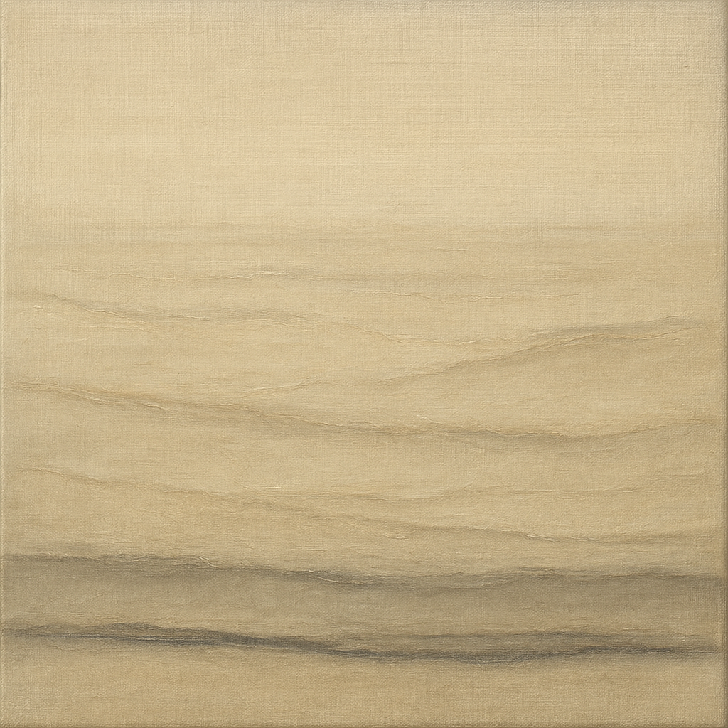 Raw Limestone Horizon & Washed Linen No. 24 Oil Painting 100% Hand Painted Oil on Belgian Linen Canvas, Original Fine Art Wall Decor