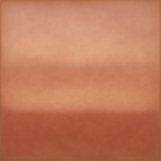 Blush Rose & Dusky Terracotta Ambient Glow Oil Painting 100% Hand Painted Oil on Belgian Linen Canvas, Original Fine Art Wall Decor