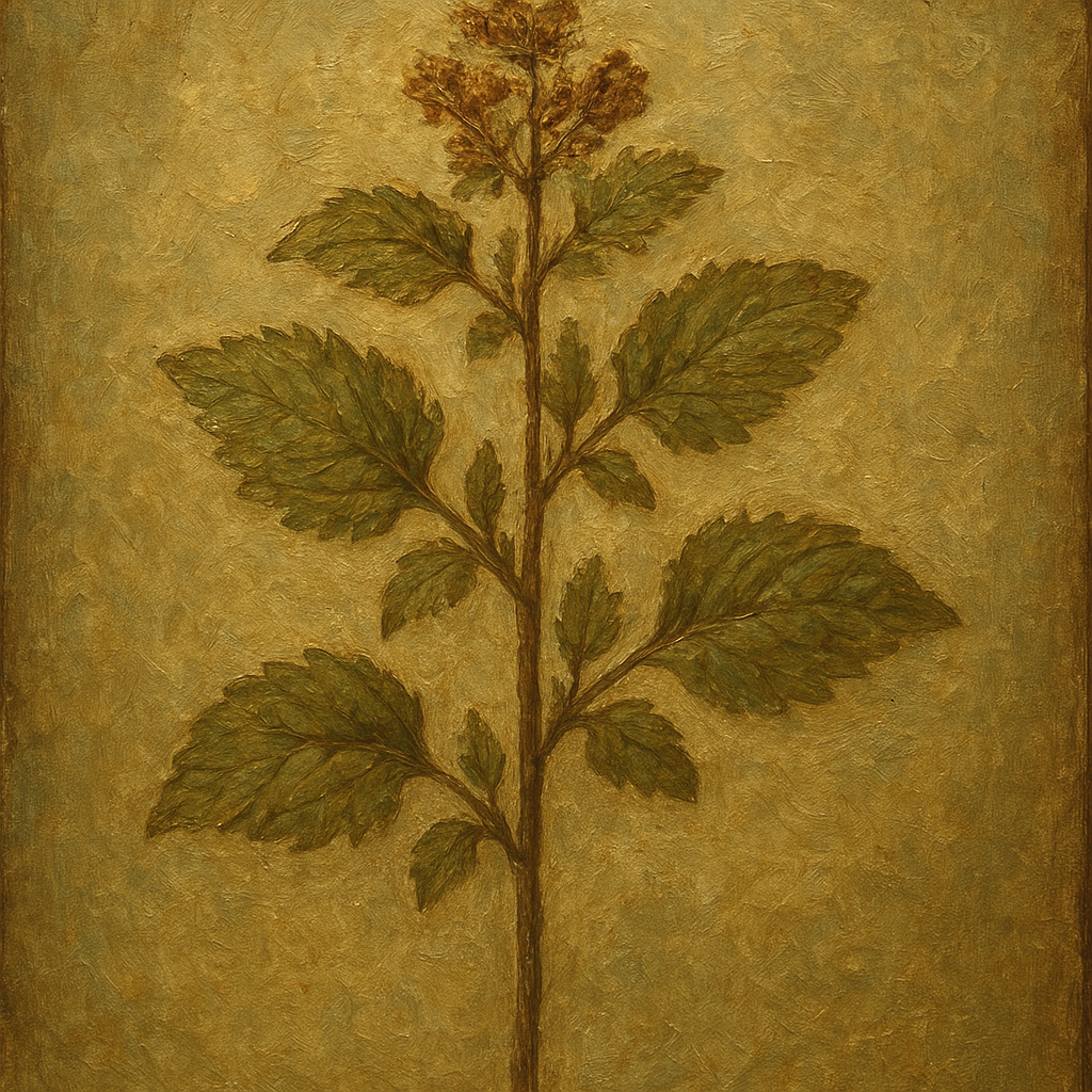 Antique Botanical Herbarium Study No. 2 Oil Painting - 100% Hand-Painted Master Oil Painting