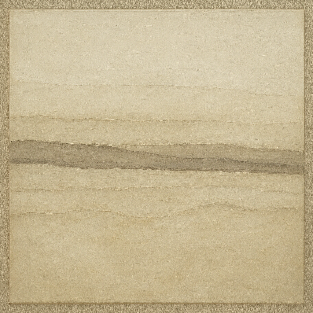 Raw Limestone Horizon & Washed Linen No. 3 Oil Painting 100% Hand Painted Oil on Belgian Linen Canvas, Original Fine Art Wall Decor