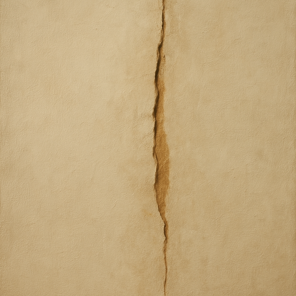 Tactile Stucco & Ochre Rift No. 9 - Modern Fine Art Oil Painting - View 1