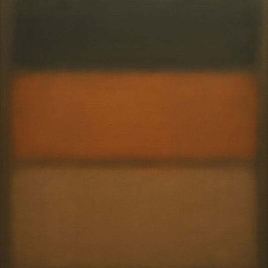 Charcoal Slate & Burnished Copper Horizon No. 28 Oil Painting 100% Hand Painted Oil on Belgian Linen Canvas, Original Fine Art Wall Decor