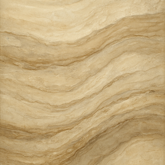 Weathered Mineral Sediments in Warm Ecru No. 23 Oil Painting 100% Hand Painted Oil on Belgian Linen Canvas, Original Fine Art Wall Decor