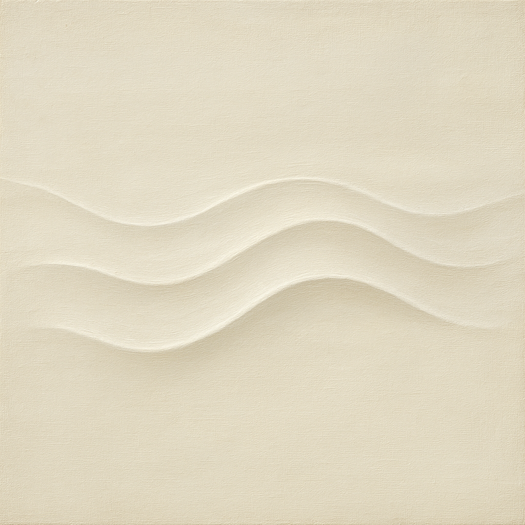 Monochrome Wave Relief No. 2 - Modern Fine Art Oil Painting - View 1
