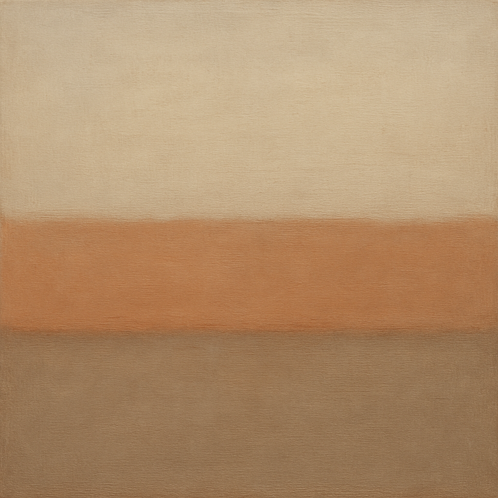 Aged Plaster & Sand Horizon No. 2 - Modern Fine Art Oil Painting - View 1