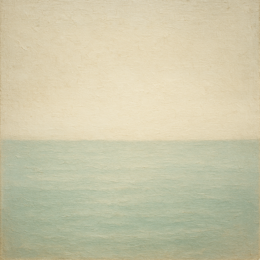 Atmospheric Coastal Horizon Oil Painting - 100% Hand-Painted Master Oil Painting