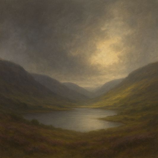 Highland Valley Storm Clearing No. 6 Oil Painting 100% Hand Painted Oil on Belgian Linen Canvas, Original Fine Art Wall Decor