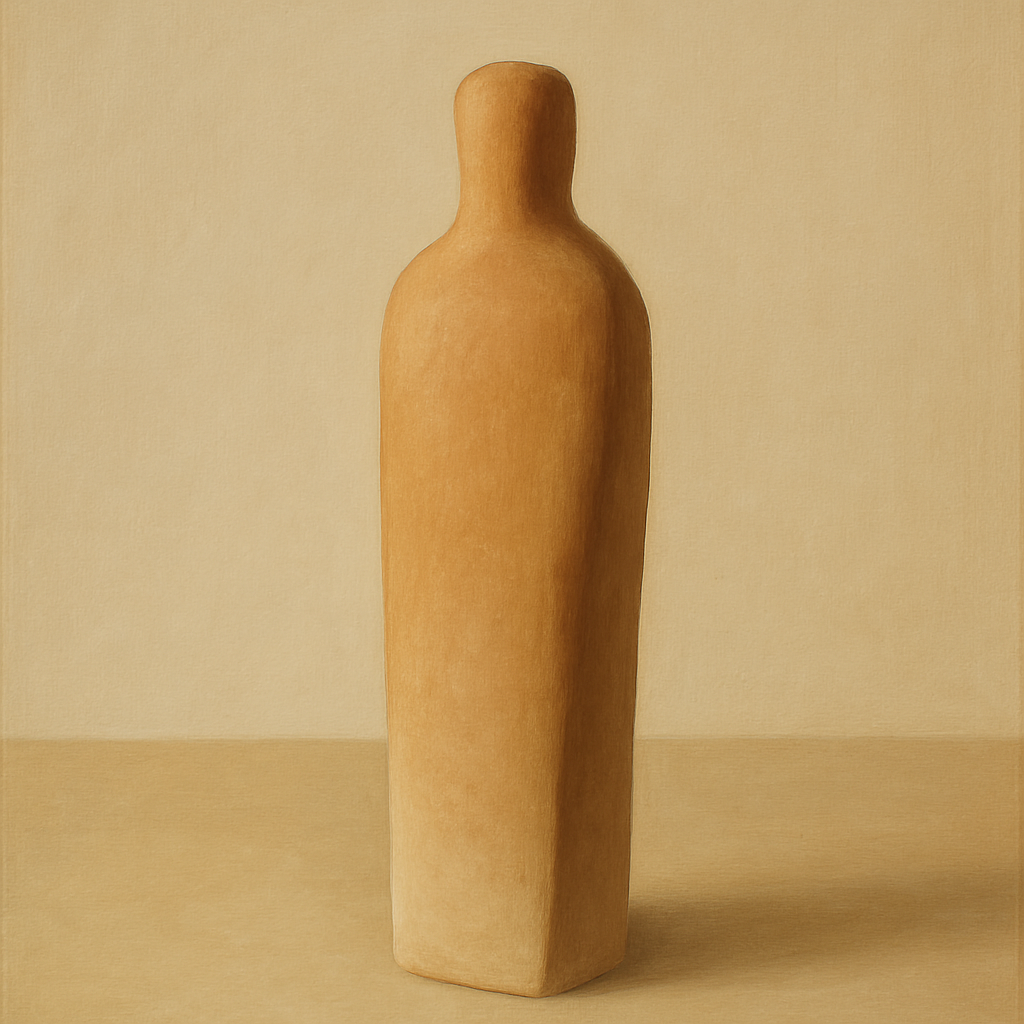 Sculpted Clay Monolith No. 7 - Modern Fine Art Oil Painting - View 1