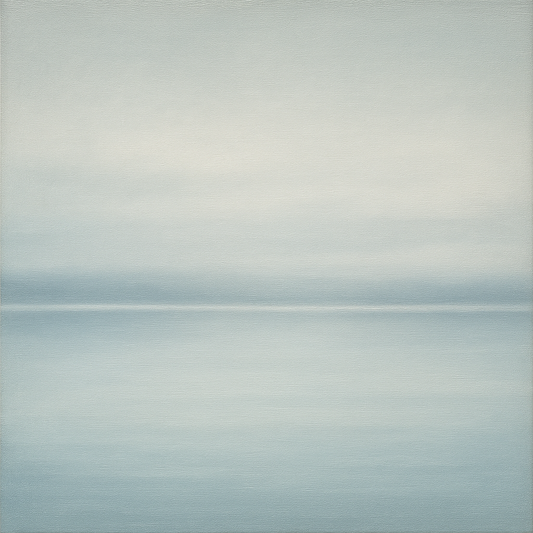 Glass Horizon over Quiet Arctic Waters No. 7 Oil Painting - View 1