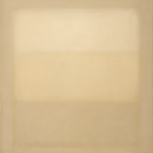 Oatmeal White & Pale Alabaster Monochrome Study No. 24 Oil Painting 100% Hand Painted Oil on Belgian Linen Canvas, Original Fine Art Wall Decor