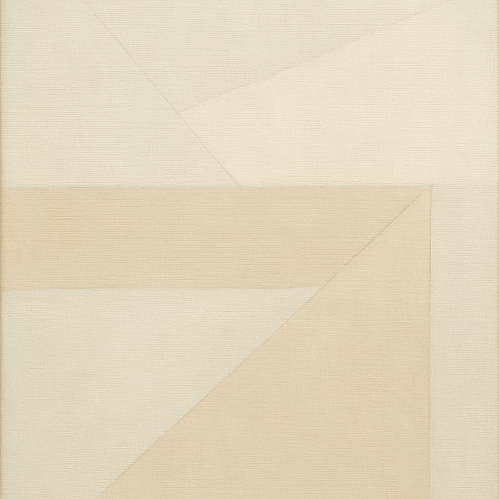 Architectural Stucco Geometry No. 3 - Modern Fine Art Oil Painting - View 1